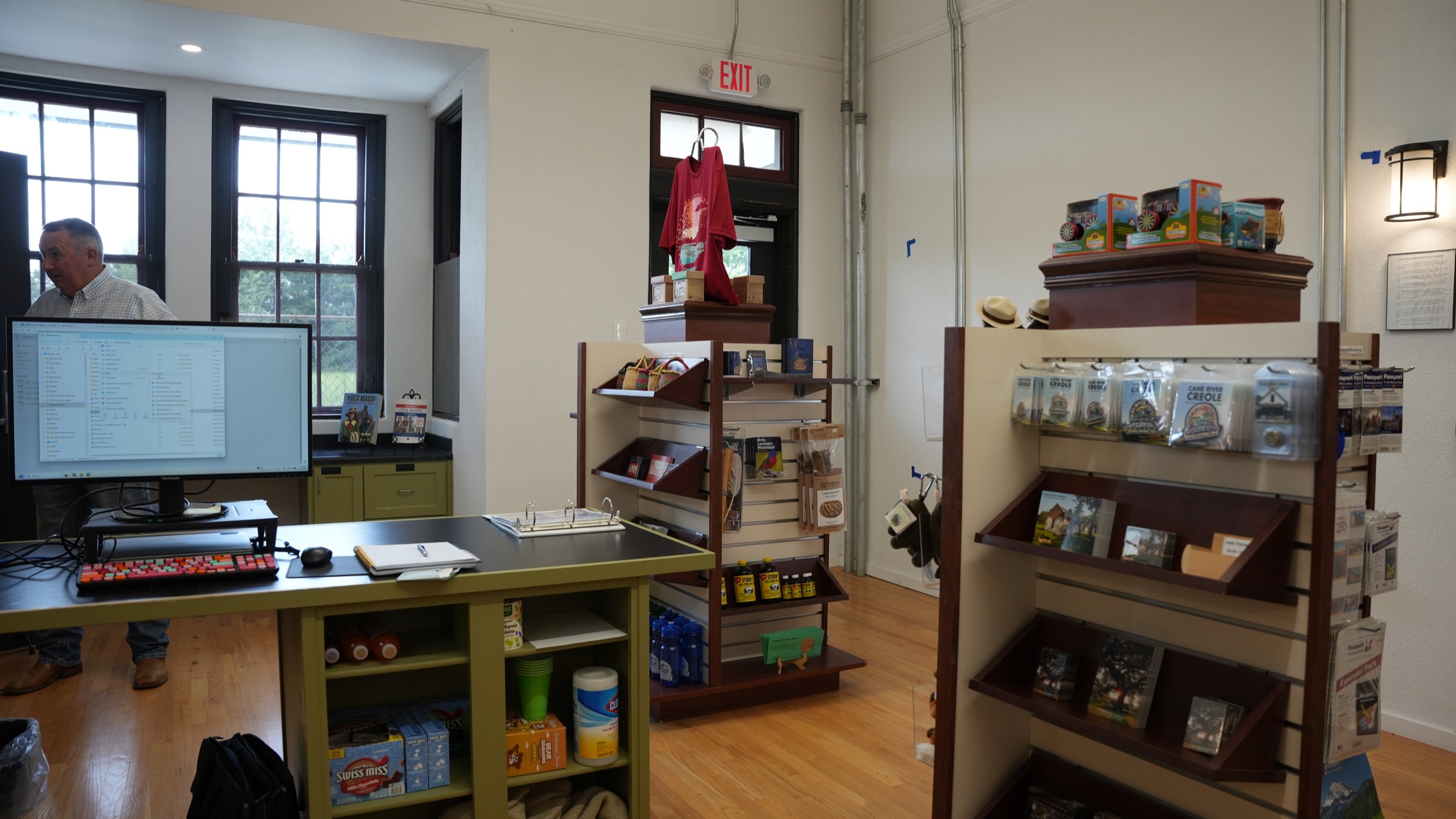 Gift shop inside the Texas and Pacific Railroad Depot